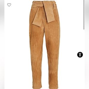 INTERMIX EXCLUSIVE TIE FRONT SUEDE PANT